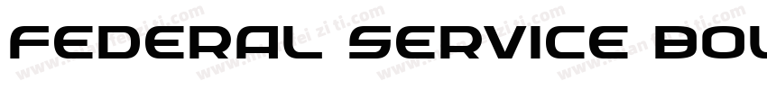 Federal Service Bold Expanded字体转换